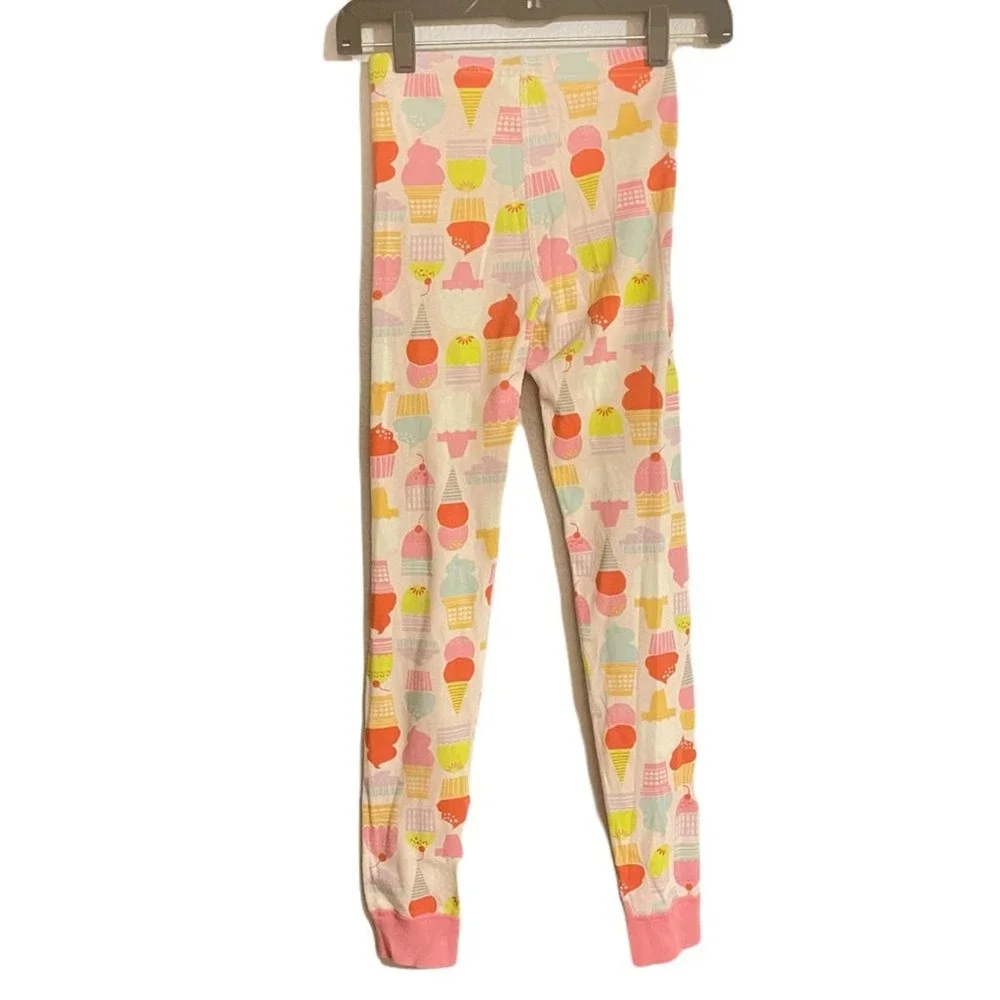 Hanna Andersson Kids Girls Pink/Multicolor Cupcake Kimono Pajama Set Size 10 - Picture 5 of 14